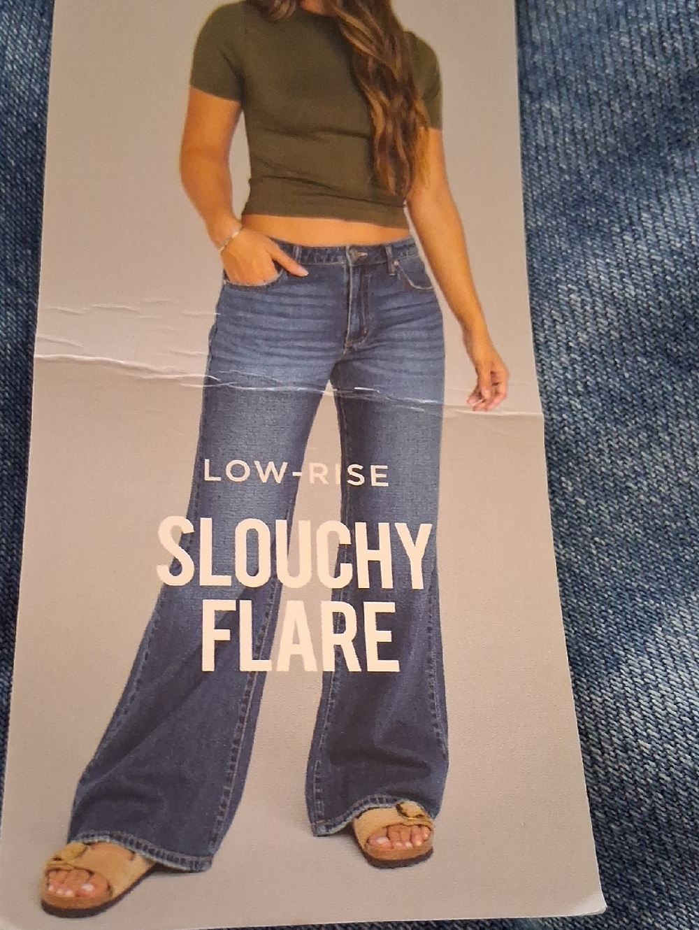 Celebrity Pink Light Blue Distressed Wide Leg Jeans